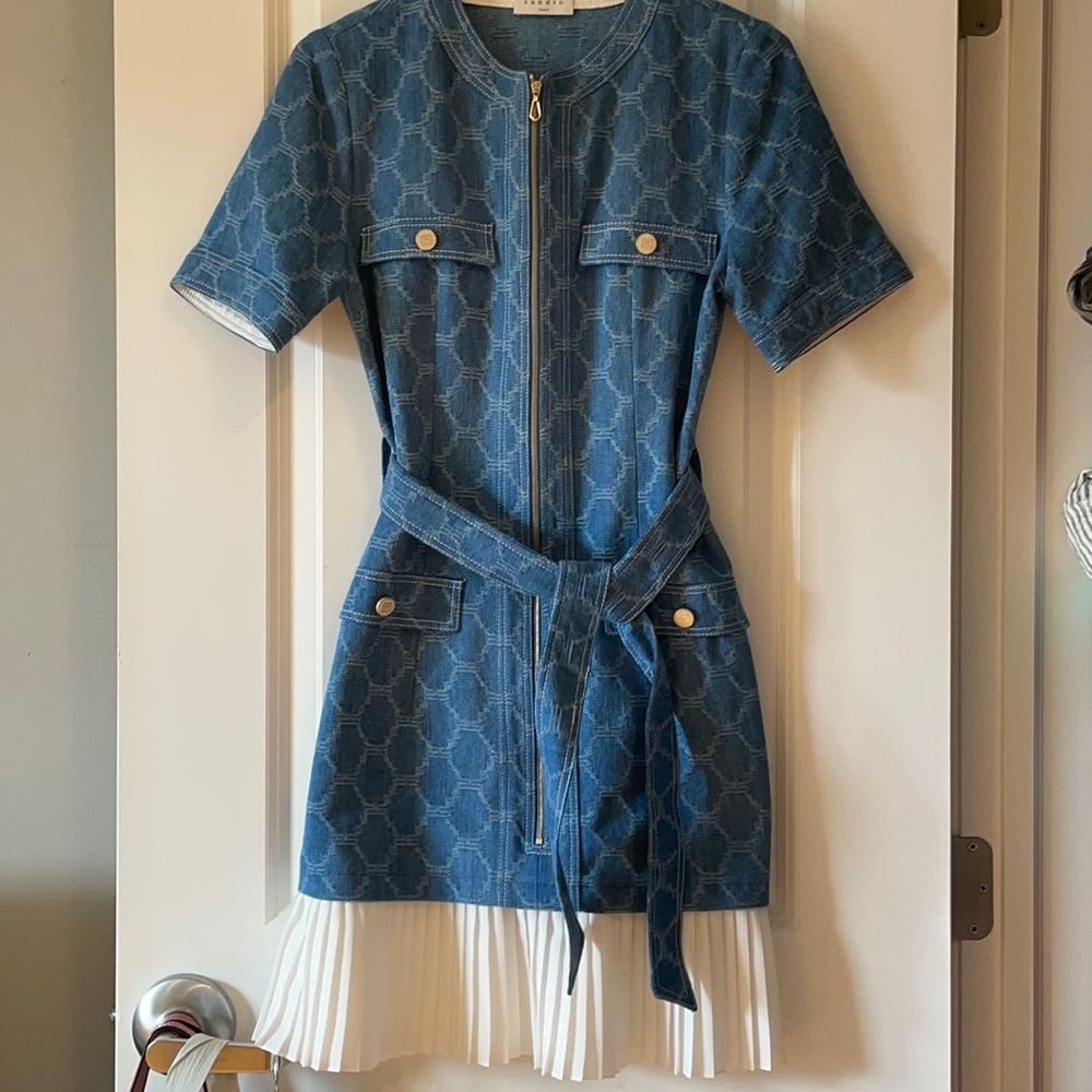 Sandro Blue Jean dress
